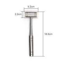 Marteau chirurgical dentaire en acier inoxydable de qualité supérieure allemande, tête en nylon, autoclavable, instrument d'osteotomie pour implants