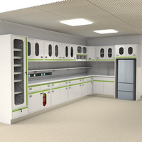 Armoire médicale en acier inoxydable 304 avec évier |   Armoire de préparation pour salle de traitement hospitalière |   Meubles modulaires personnalisables