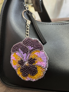 Embroidery beaded Luxury charms Handmade New Stylish <b>keychain</b> Woven Beaded <b>Keychain</b> Eco-friendly Lightweight luxury New Design - Product Image 2