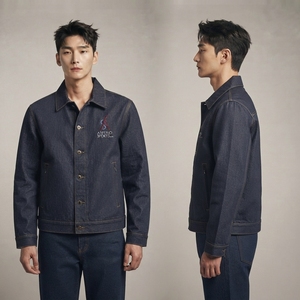 Casual Street Style <b>Men</b> <b>Denim</b> <b>Jacket</b> Trucker Coat Soft Cotton Fabric Durable Stitching Button Closure Regular Fit Spring - Product Image 4
