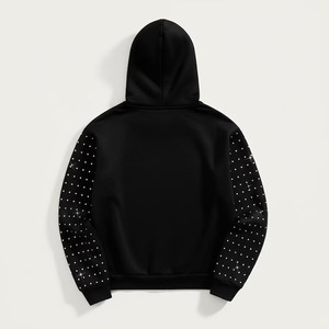 Sudadera con Capucha de Alta Calidad para Hombre, Estilo Denim Tears, 100% Algodón Terry, Talla Grande, Sudadera con Capucha de Invierno para Hombre con Pedrería, en Oferta Online - Product Image 3