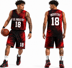 Ensemble de maillots de basketball unisexe vert éclair, commande en gros, uniforme de sublimation électrique, tenue d'équipe respirante en maille à col en V - Product Image 2