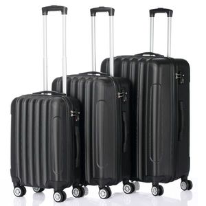 Valigia da viaggio multifunzionale 3-in-1 di grande capacità nera - Product Image 1
