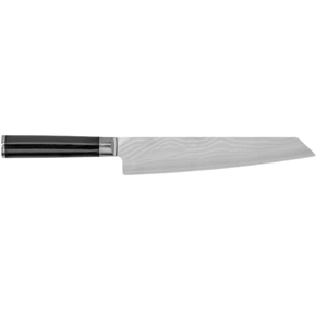Cuchillo de Cocina Multiusos de 9 Pulgadas, Acero de Damasco, Hoja Afilada con Mango de Madera Pakkawood Negra para Cortar Carne y Verduras - Product Image 1
