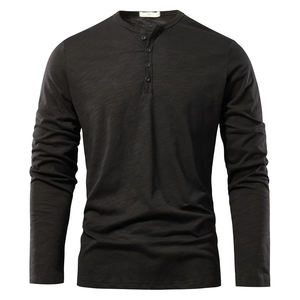 Premium Outdoor Mens Long Sleeve T Shirt Customized Logo Slim Fit Floral Fabric Casual Modern Fashion Clothing - Product Image 4