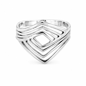 Wholesale 925 Sterling Silver Geometric <b>Ring</b> Minimalist Multi Layer Chunky Boho <b>Statement</b> <b>Ring</b> Handmade Fine Jewelry Gift - Product Image 1