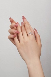 Approvisionnement direct d'usine, élégante bague en argent 925 avec diamant pour un usage quotidien, cadeau d'anniversaire pour elle, disponible à un prix abordable - Product Image 4