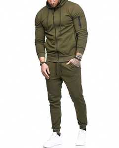 Conjunto Deportivo para Hombre, Primavera-Otoño, Casual, de 2 Piezas, Sudadera con Cierre y Pantalones Deportivos, Conjunto Deportivo de Marca - Product Image 1