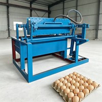 Machine à fabriquer des plateaux à œufs écologiques avec moteur et engrenage, haute capacité 100 pièces/min, électrique triphasé pour les fermes avicoles rurales