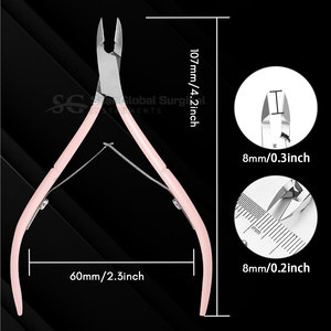 Cortacutículas de Acero Inoxidable Curvo de Alta Precisión con Amplia Apertura de Mandíbula para Dar Forma y Recortar Uñas en Casa y Salón - Product Image 3