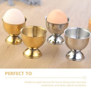 Stainless Steel Egg Holder Stand Round Base Egg Cup Holder <b>Kitchen</b> <b>Gadgets</b> for Hard Boiled Eggs Convenient Egg <b>Tools</b> - Product Image 5