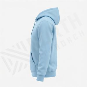 Sweat-shirt à capuche d'hiver personnalisé en gros, en molleton épais de coton, coupe classique, pour hommes, écologique, style streetwear - Product Image 3