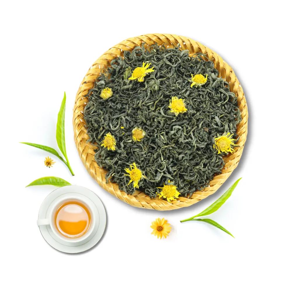 Bester Preis grüner Tee Blumenmischung bio-Kamille-Tee lockere Blatt-Tee-Kanister kundenspezifische Boxverpackung