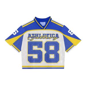 Maillot de football en mesh respirant et léger, personnalisable avec logo, INDEX SPORTS WEAR, col en V, unisexe - Product Image 3