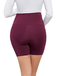 Shorts de Yoga de Cintura Alta para Mujer, Personalizados al por Mayor, Levanta Glúteos, Sin Costuras, Deportivos, Elásticos, con Cintura Elástica de Doble Cara - Product Image 4