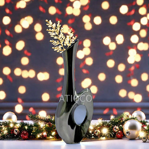 Mirror Polished Aluminium Metal Flower <b>Vase</b> Elegant and Shiny Metal <b>Vase</b> Gold Time Piece Flower <b>Stands</b> for Wedding - Product Image 3