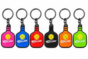 Porte-clés en silicone vert antidérapant en forme de bouteille de pickleball, personnalisé, accessoire d'entraînement pour raquette de pickleball - Product Image 6