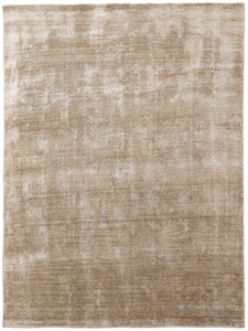 Alfombra de Bambú y Seda Tejida a Mano en Color Beige – Alfombra Moderna Minimalista de Lujo - Product Image 5