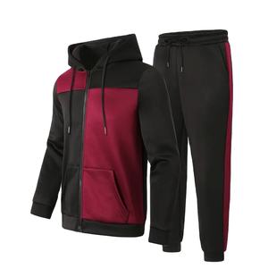 Trajes Deportivos Casuales de Invierno de Alto Rendimiento en Felpa de Poliéster y Algodón, Ecológicos, de Secado Rápido, con Patrón Sólido, Ropa Urbana 2026 - Product Image 1