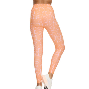 Leggings de Yoga Personalizados al por Mayor para Mujer, Cintura Alta, Estampado de Hojas, Pantalones de Gimnasio y Fitness, Fabricante OEM ODM - Product Image 5