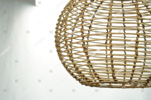โคมไฟเพดานแบบยั่งยืนสำหรับตกแต่งบ้านโคมไฟระย้าหวายทำจากไม้ไผ่ - Product Image 3