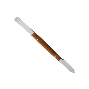 Espátula de cera para laboratorio dental con mango de madera y hoja larga de acero inoxidable para mezclar, modelar y tallar - Product Image 4