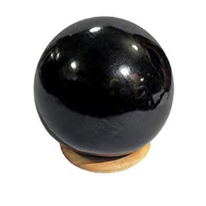 Boule de tourmaline noire de haute qualité pour l'amour et la guérison, décoration de pierres précieuses magnifiquement polies pour la méditation et le travail énergétique - Product Image 1