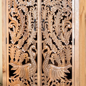 Ensemble de meubles de chambre à coucher en bois antique de style provincial français Puerto Madryn, armoire en bois d'acajou Almira - Product Image 3