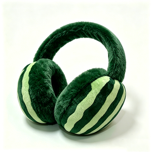 Superhermosas Orejeras de Peluche con Diseño de Sandía, con Tela Suave Tipo Bao, Orejeras de Peluche Rellenas para Invierno - Product Image 3