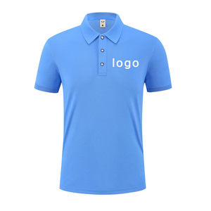 เสื้อโปโลแขนสั้นสีพื้นสำหรับผู้ชาย พิมพ์ลายโลโก้ด้วยเทคนิคฮีททรานเฟอร์ เนื้อผ้าปิเก้ระบายอากาศ สไตล์ลำลอง - Product Image 6