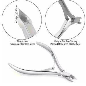 Outils de soin des ongles professionnels de haute qualité en acier inoxydable, ciseaux de précision, instrument de manucure et de pédicure - Product Image 1