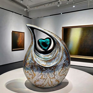 โกศบรรจุอัฐิรูปหยดน้ำทรงหรูหราทำจากโลหะสำหรับผู้ใหญ่ |   โรงงาน OEM - Product Image 2