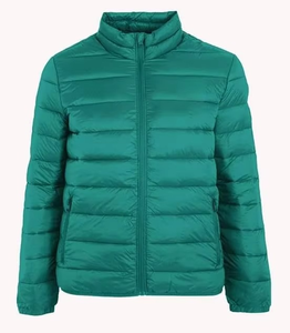 Veste matelassée pour homme GENERSA SPORTS, couleur olive, col montant, écologique, rembourrée en coton, coupe-vent, fermeture éclair, décontractée, hiver - Product Image 5