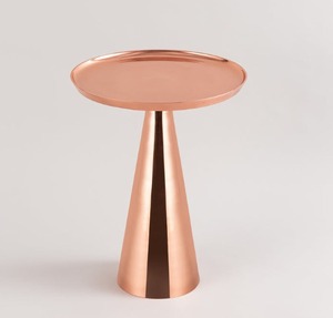 Modern Metal <b>Side</b> <b>Table</b> With <b>Black</b> Metal Top Minimalist Design Living Room Furniture Decorative Accent <b>Table</b> - Product Image 6
