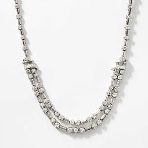 สร้อยคอทองคำแท้ 14K ดีไซน์หรูหรา ประดับเพชรแล็บโกรว์ 10 กะรัต FG VVS รูปทรงเรเดียนท์คัท รับรองโดย IGI สองแถว เหมาะสำหรับงานแต่งงานและงานพรมแดง - Product Image 2