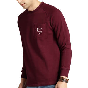 Sudadera Hombre Manga Raglán Algodón Calidad Premium Logotipo Personalizado Bordado Slim Fit Estilos de Invierno Fabricante Directo 3D - Product Image 3