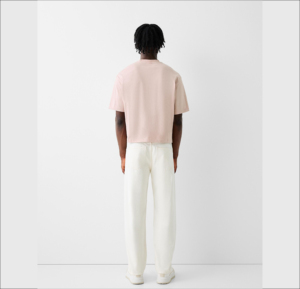 Camisetas de Hombre 100% Algodón, Corte Cuadrado, Cuello Redondo, Costuras en Contraste, Directamente del Fabricante - Product Image 2