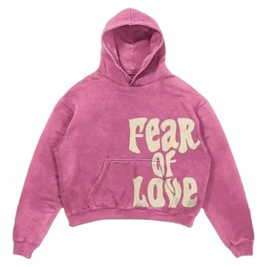 Sudadera con capucha para hombre, de manga larga, 100% algodón no tejido, 450g, sin forro, antiarrugas, de secado rápido, para otoño, talla grande, venta al por mayor - Product Image 6