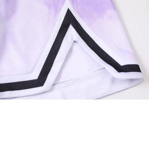 Tenues de basketball personnalisées pour hommes avec logo, maillots et shorts en polyester respirant, tailles plus, uniformes en gros, ensemble respirant à séchage rapide - Product Image 3