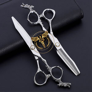 Juego de tijeras profesionales para cortar y entresacar cabello de acero inoxidable de alta calidad – Peluquería de lujo para uso en salón - Product Image 2