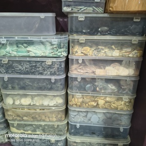 Lote de Cabujones de Ágata Natural Mixta al Por Mayor, de 20-45mm, para la Fabricación de Joyería, de Rajasthan - Product Image 4