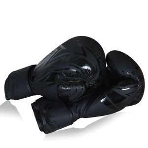Guantes de Boxeo Unisex de Cuero PU, Guantes de Entrenamiento Profesionales de MMA con Correa Ajustable, Alta Calidad, MOQ Bajo - Product Image 2