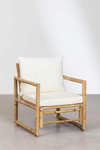 Natural Bamboo Folding <b>Chair</b> Home Decor Garden Dinning <b>Chairs</b> with <b>Cushion</b> Boho Design for Patio Resort Hotel Made in Vietnam - Product Image 5