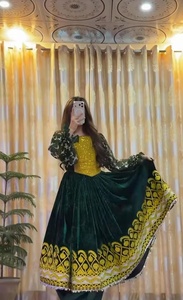 แฟชั่นใหม่ปี 2026 ชุดเดรสยาวแบบสลิมฟิต ผ้าไหมจอร์เจียปักลายสไตล์อัฟกัน คูชี ซัลวาร์ คามีซ แขนยาวสำหรับผู้หญิง เหมาะสำหรับงานปาร์ตี้ - Product Image 3