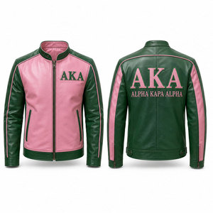 Veste en cuir classique Greek Alpha au style intemporel, veste en cuir vintage Greek Alpha au look robuste - Product Image 1