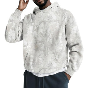 Sudadera con Capucha Oversize para Hombre, Estilo Camuflaje, Casual, con Mangas Raglán |   Estampado Gráfico de Camuflaje para Ropa Urbana, Ropa Cómoda - Product Image 1