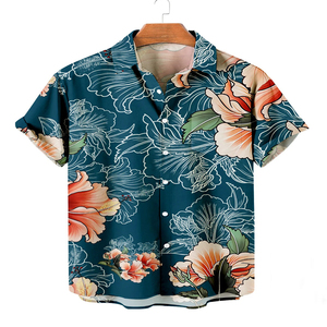 Camisa Polo Hawaiana de Secado Rápido con Protección UV 50+ y Logotipo Personalizado al por Mayor, Camisa de Playa con Botones para Hombre, Diseño Casual - Product Image 4