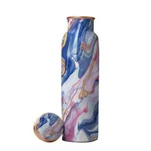 High Quality Personalized Luxury Handmade <b>Copper</b> Hydration Bottle-Eco-Friendly Wedding Back-to-School Gift <b>Screw</b>-On Lid - Product Image 1