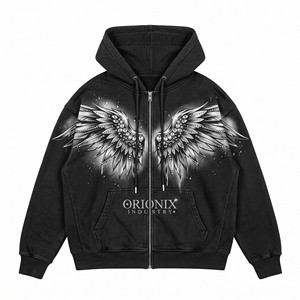 Sweat à capuche zippé pour homme, épais, chaud, respirant, séchage rapide, grande taille, nouveau style, haute qualité, doublé, hiver - Product Image 1