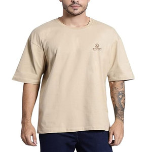 Diseña tu propio logotipo impreso en camisetas extragrandes para hombre, 100% algodón, corte holgado, ropa informal, último diseño, camiseta extragrande para hombre - Product Image 1